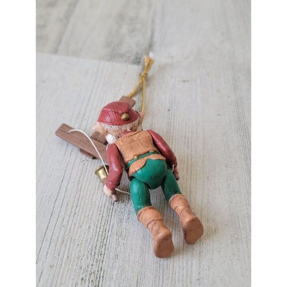 Hallmark 1992 Elfin marionette ornament Xmas puppet elf - Picture 7 of 7